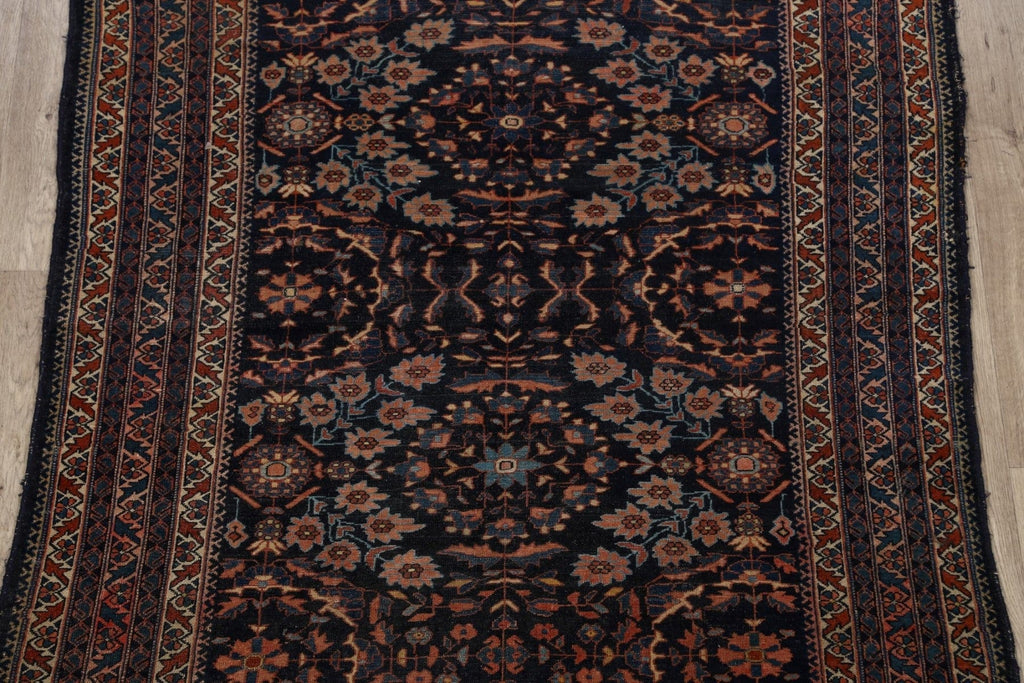 Pre-1900 Antique Vegetable Dye Lilian Persian Area Rug 5x6