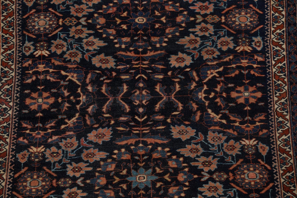 Pre-1900 Antique Vegetable Dye Lilian Persian Area Rug 5x6