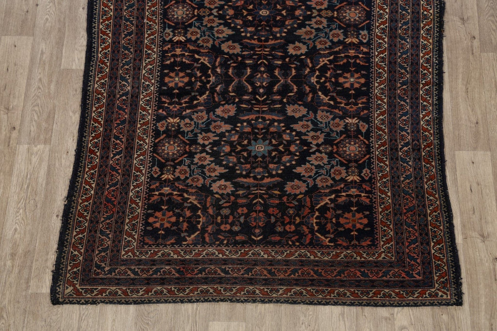 Pre-1900 Antique Vegetable Dye Lilian Persian Area Rug 5x6