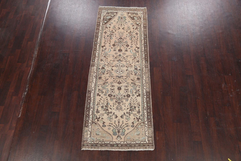 Geometric Hamedan Persian Runner Rug 3x8