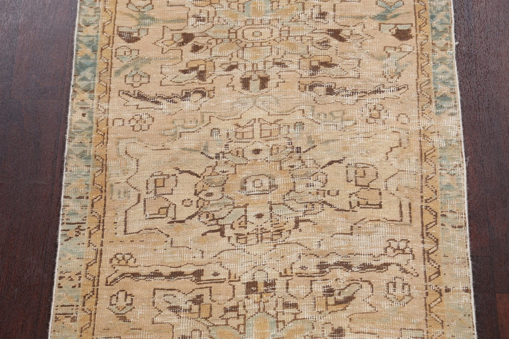 Geometric Tabriz Persian Runner Rug 4x10