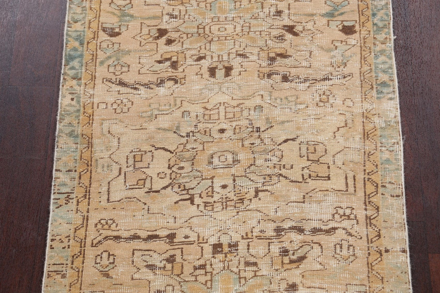 Geometric Tabriz Persian Runner Rug 4x10