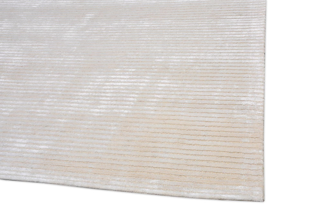 Edgy Collection Hand-Tufted Beige/Beige Bsilk & Wool Area Rug- 9' 9" X 13' 9"