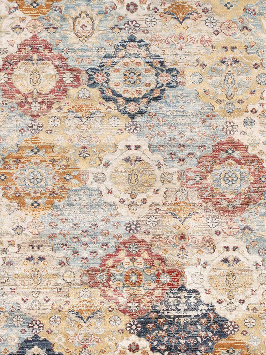 Heritage Collection Power Loom L. Blue Area Rug