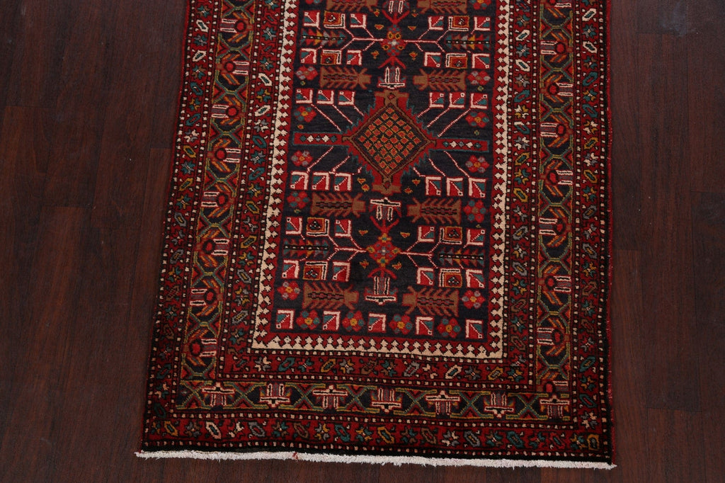 Tribal Geometric Heriz Persian Runner Rug 4x11