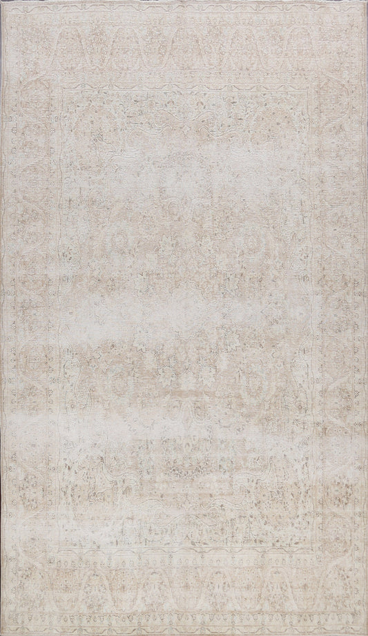 Muted Distressed Kerman Persian Area Rug 10x12