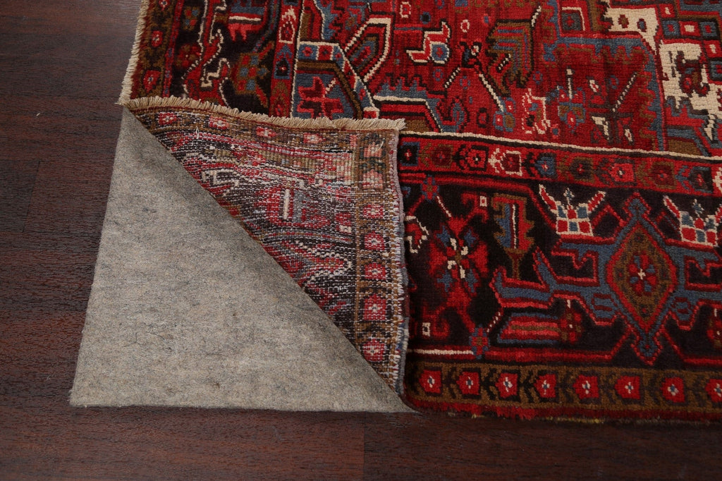 Geometric Red Heriz Persian Area Rug 8x11