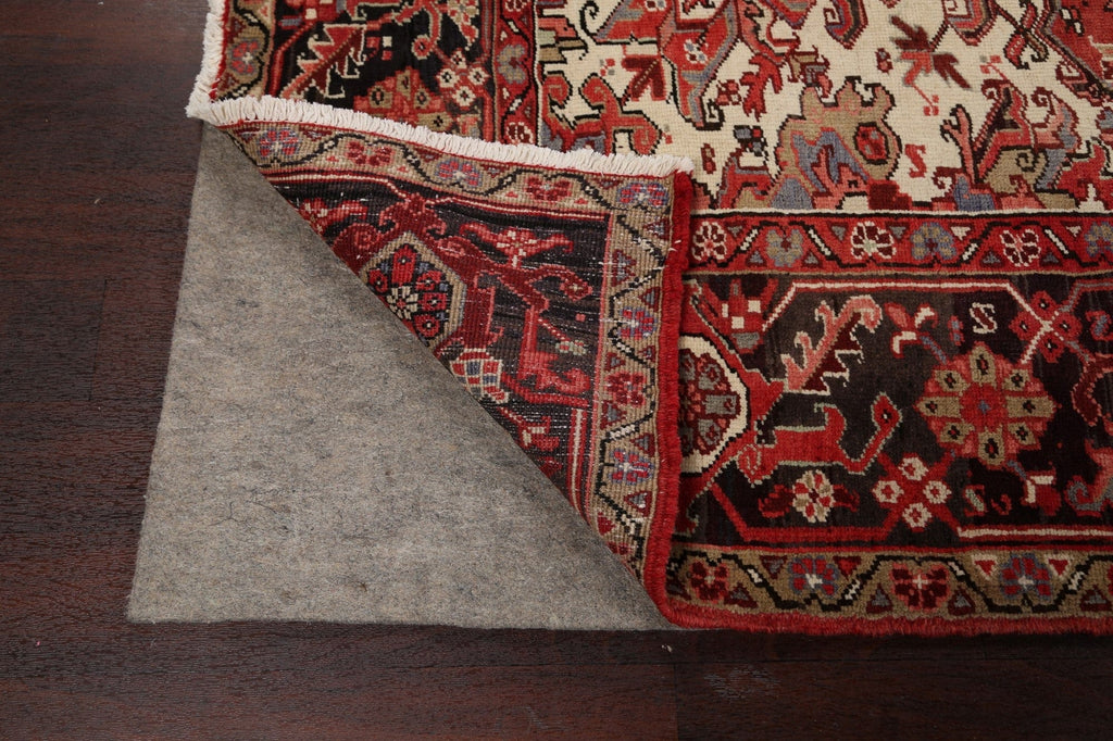 Red Geometric Heriz Persian Area Rug 8x11