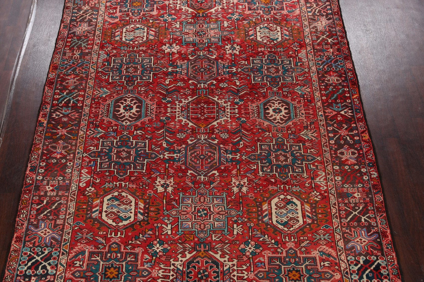 Tribal Geometric Gharajeh Persian Area Rug 8x11