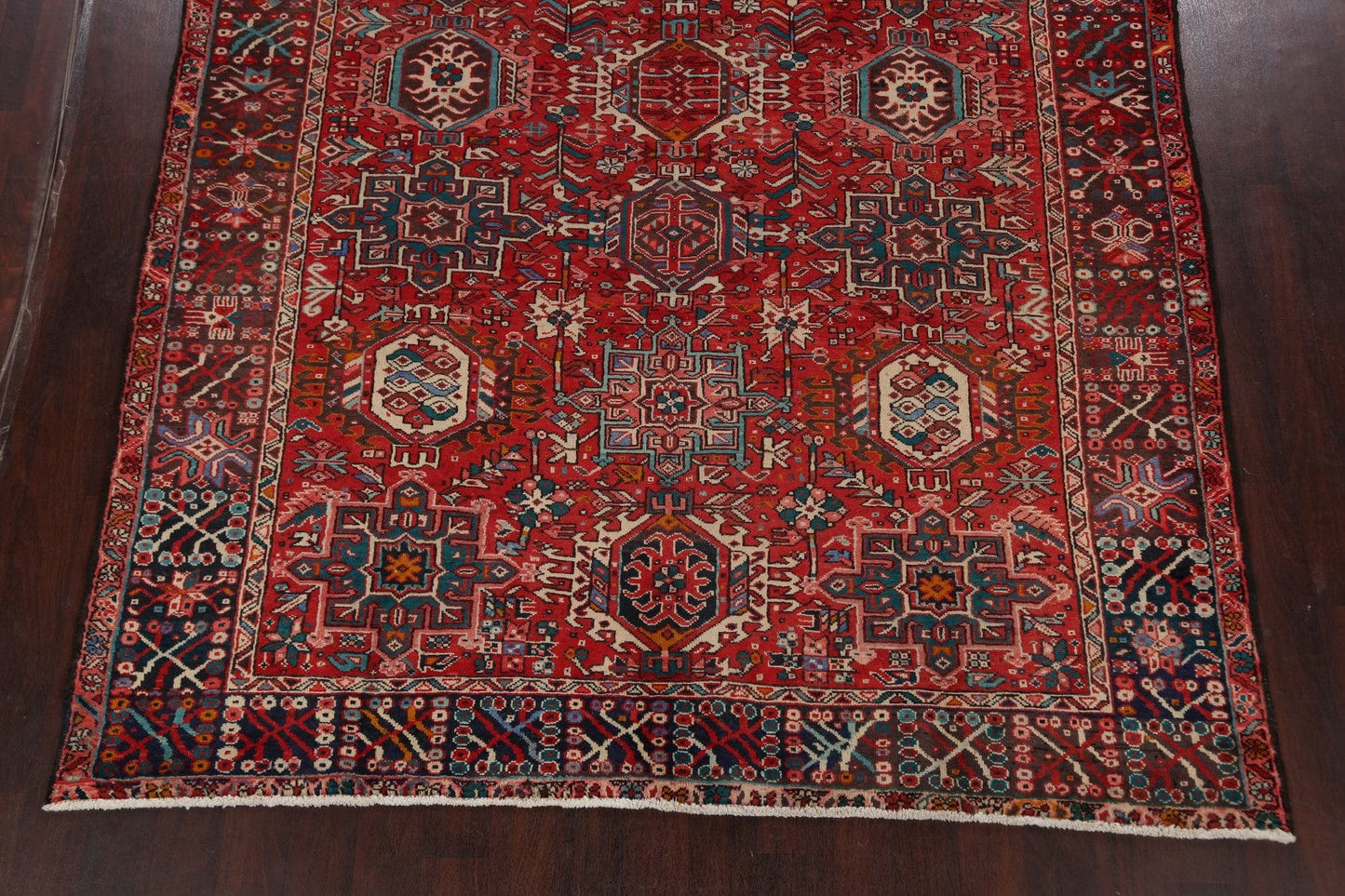 Tribal Geometric Gharajeh Persian Area Rug 8x11