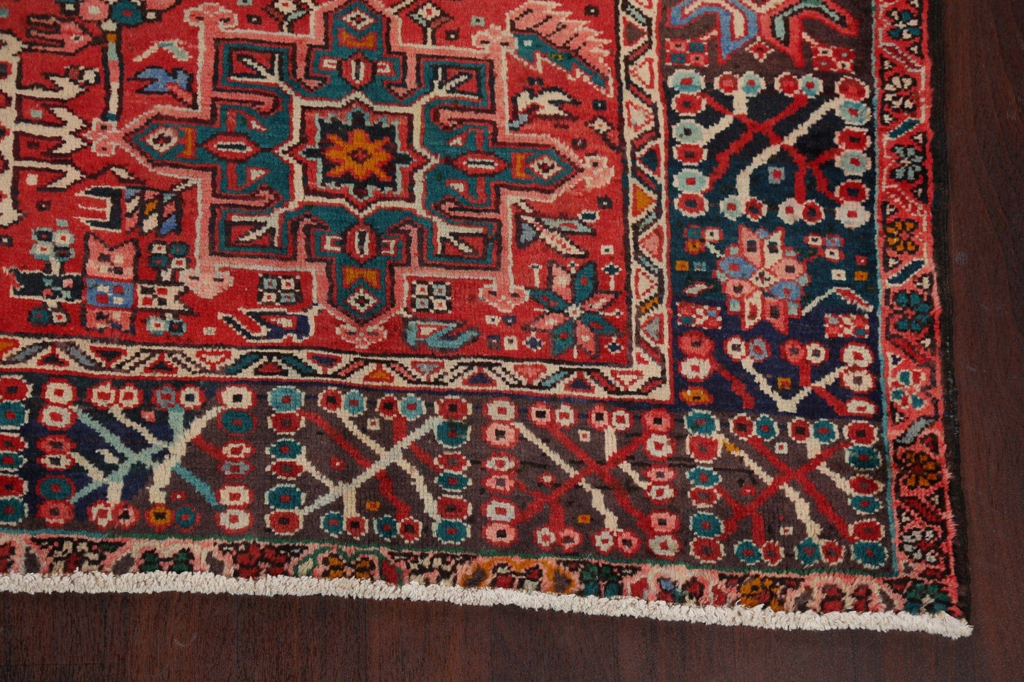 Tribal Geometric Gharajeh Persian Area Rug 8x11