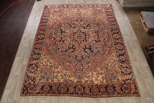 Geometric Heriz Persian Area Rug 10x13