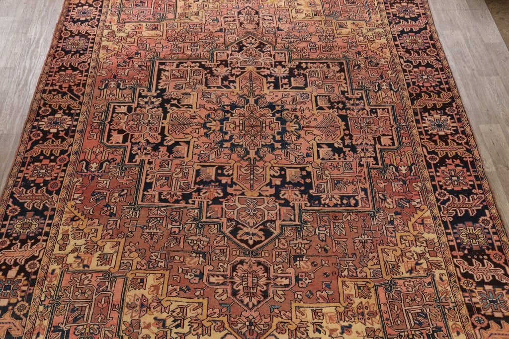 Geometric Heriz Persian Area Rug 10x13