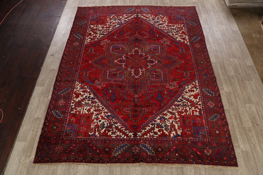 Geometric Heriz Persian Area Rug 9x12