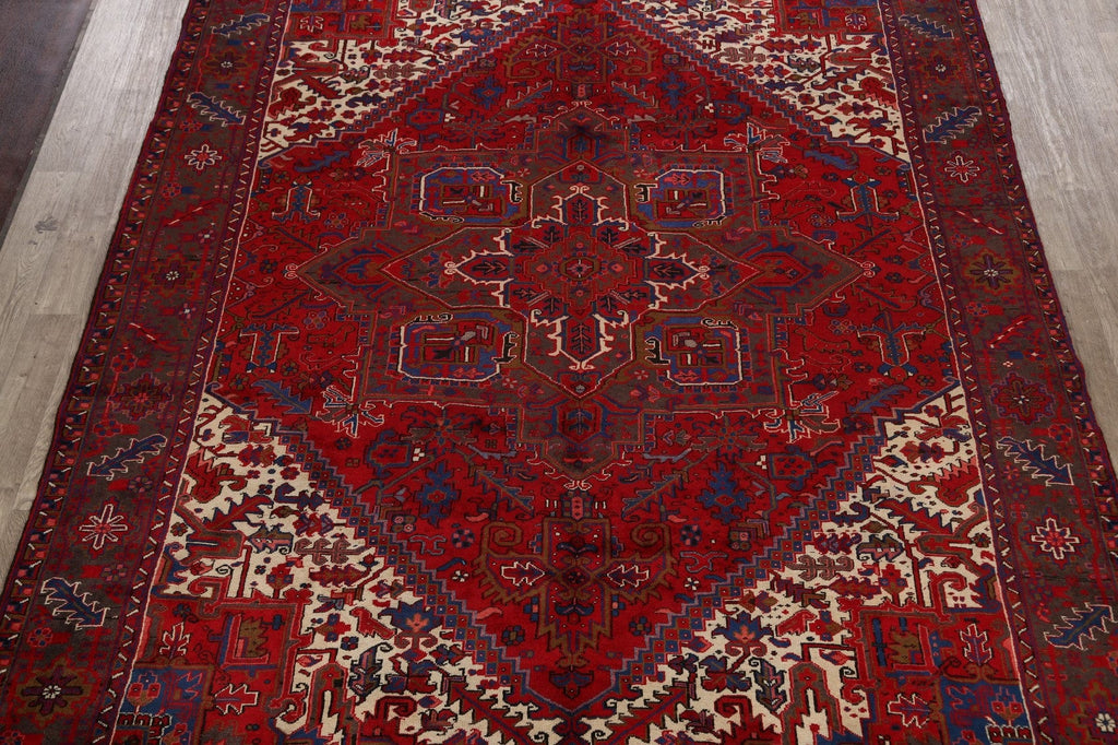 Geometric Heriz Persian Area Rug 9x12