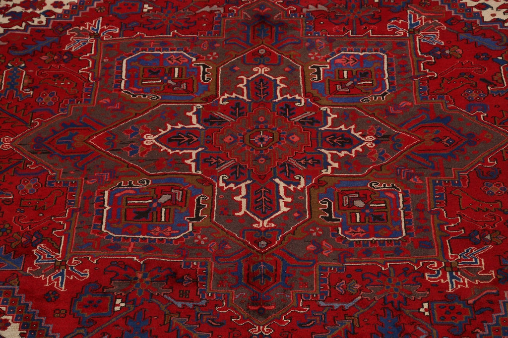 Geometric Heriz Persian Area Rug 9x12