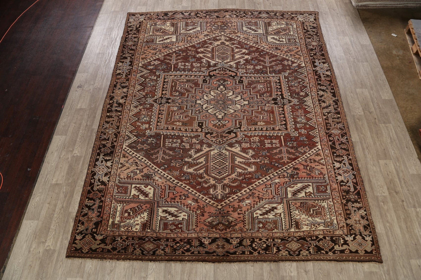 Geometric Heriz Persian Area Rug 9x12