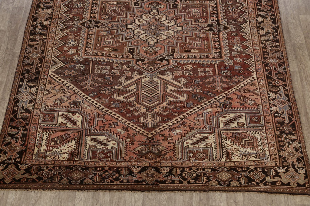 Geometric Heriz Persian Area Rug 9x12