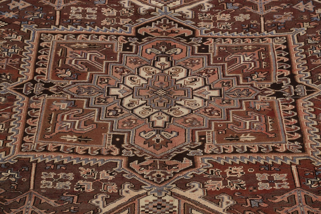 Geometric Heriz Persian Area Rug 9x12