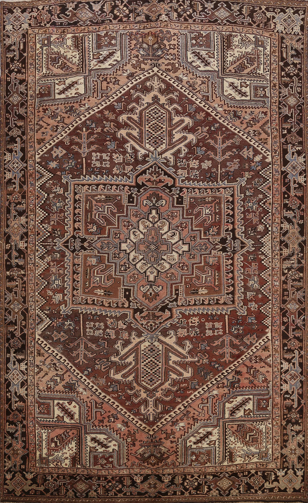 Geometric Heriz Persian Area Rug 9x12