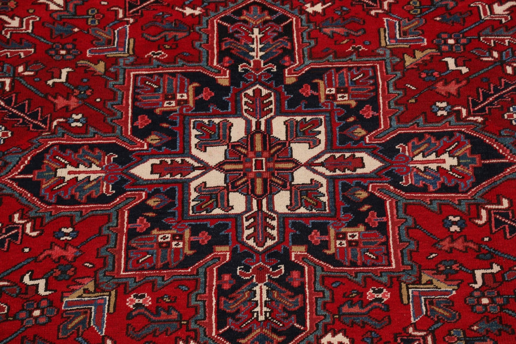 Geometric Heriz Persian Area Rug 7x11