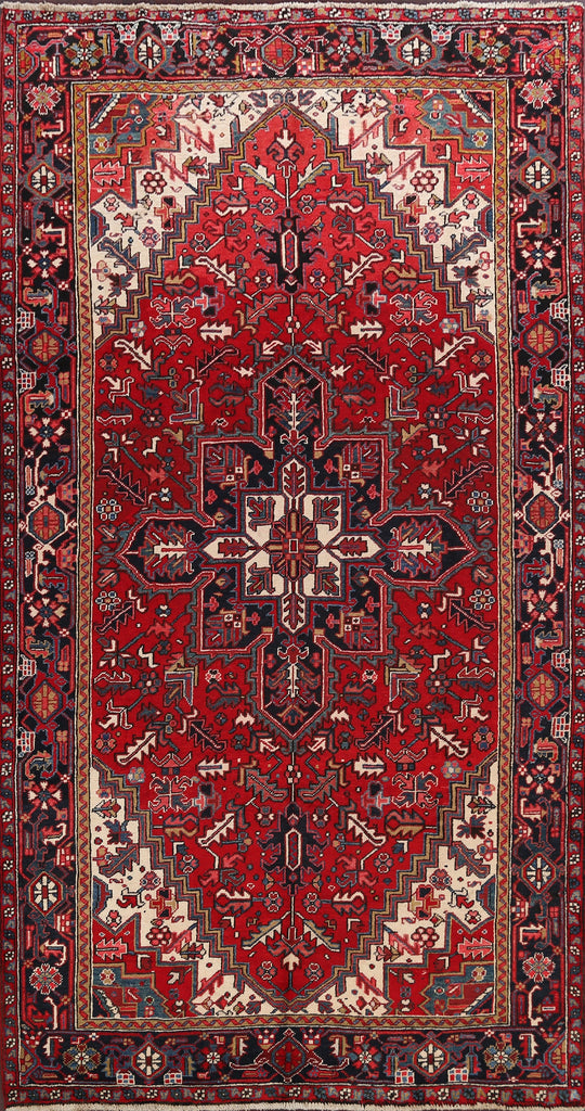 Geometric Heriz Persian Area Rug 7x11