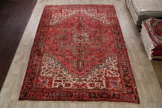 Geometric Heriz Persian Area Rug 10x13