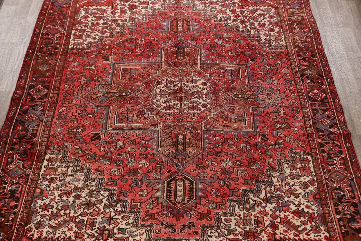 Geometric Heriz Persian Area Rug 10x13