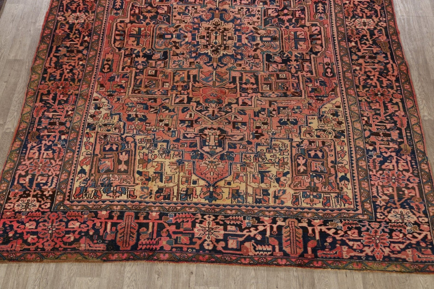 Geometric Heriz Persian Area Rug 10x13