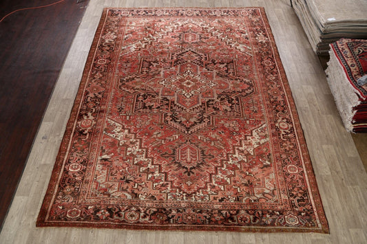 Geometric Heriz Persian Area Rug 10x13