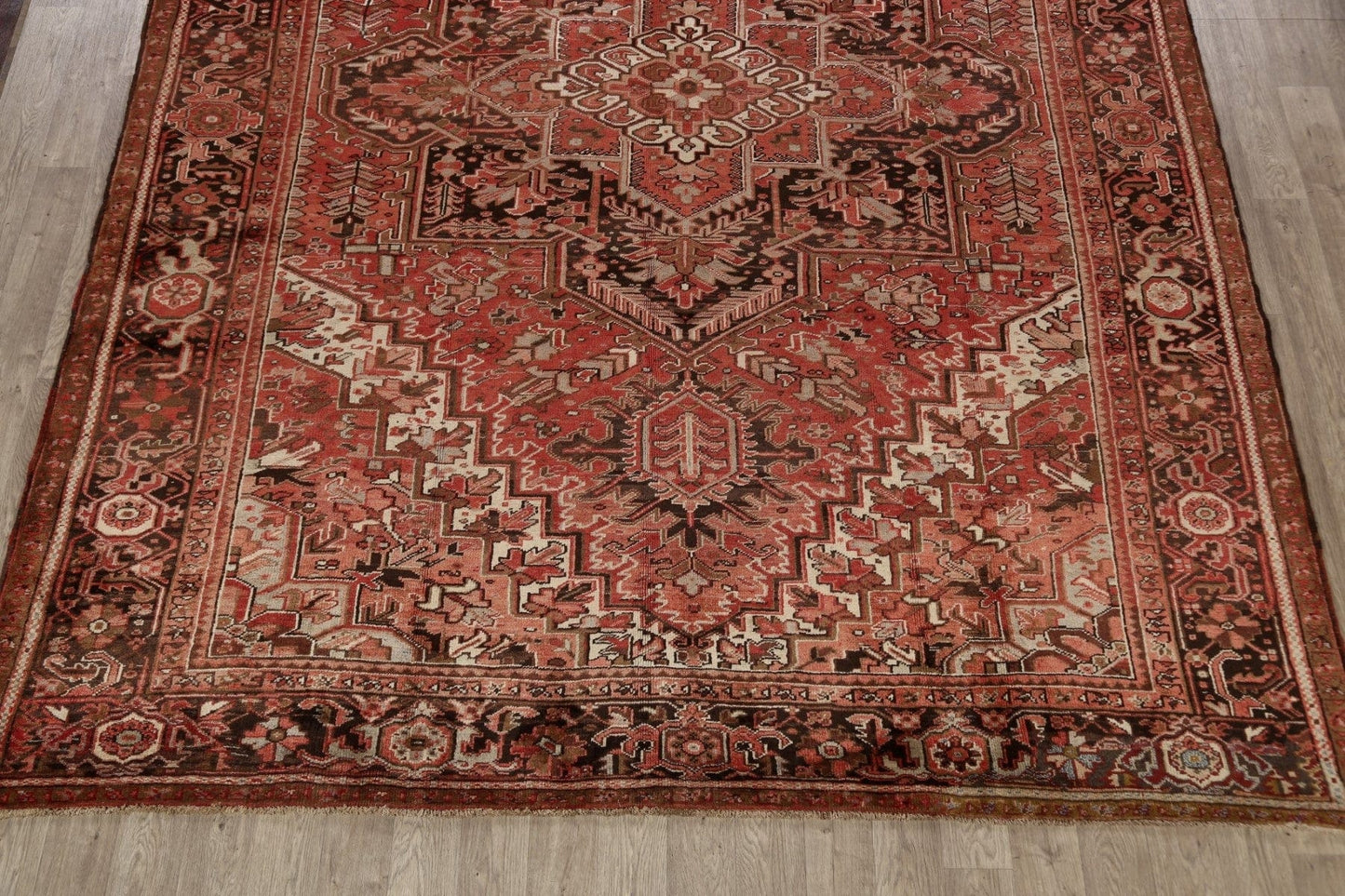 Geometric Heriz Persian Area Rug 10x13