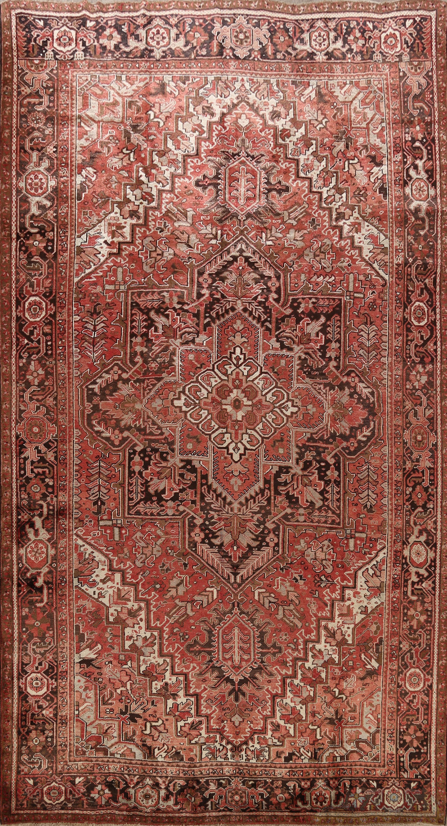 Geometric Heriz Persian Area Rug 10x13