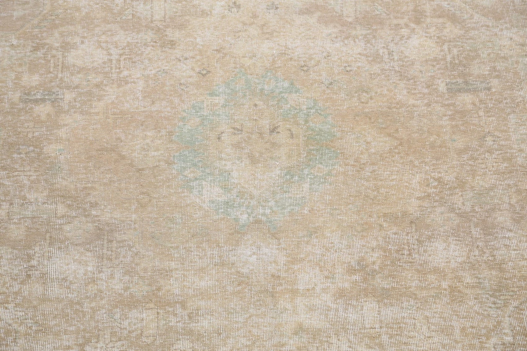 Muted Distressed Tabriz Persian Area Rug 10x13