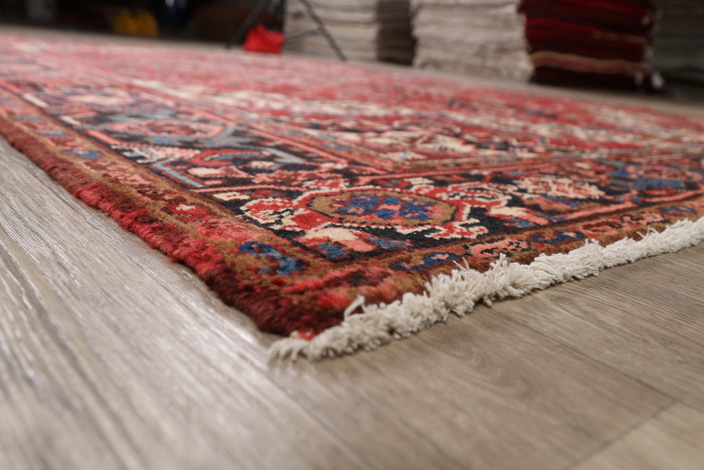 Vintage Red Heriz Persian Area Rug 8x10