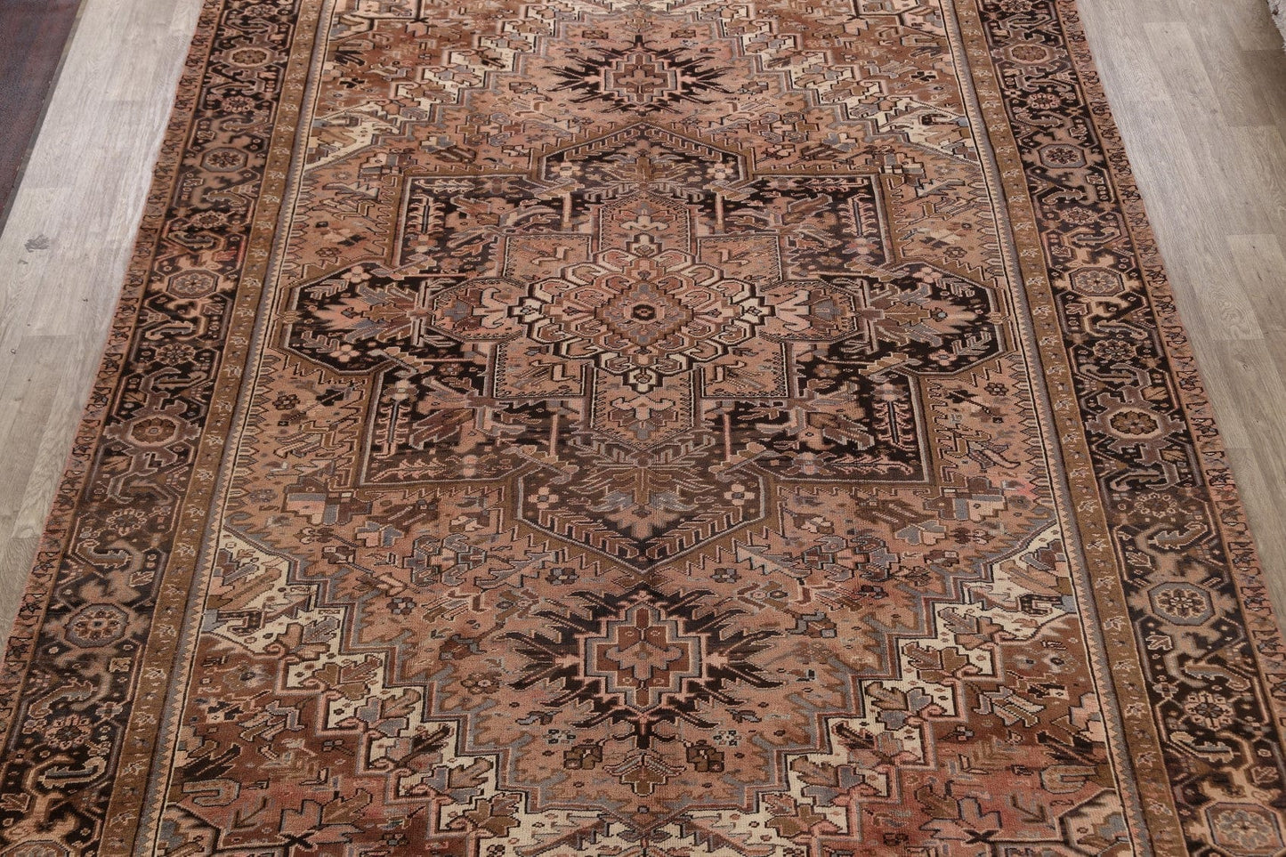 Geometric Heriz Persian Area Rug 10x13