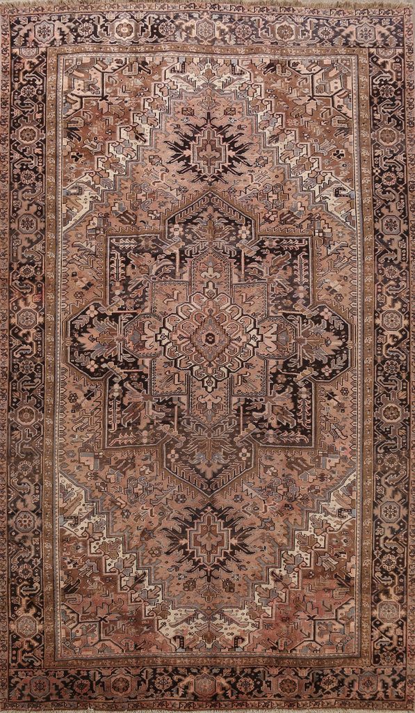 Geometric Heriz Persian Area Rug 10x13