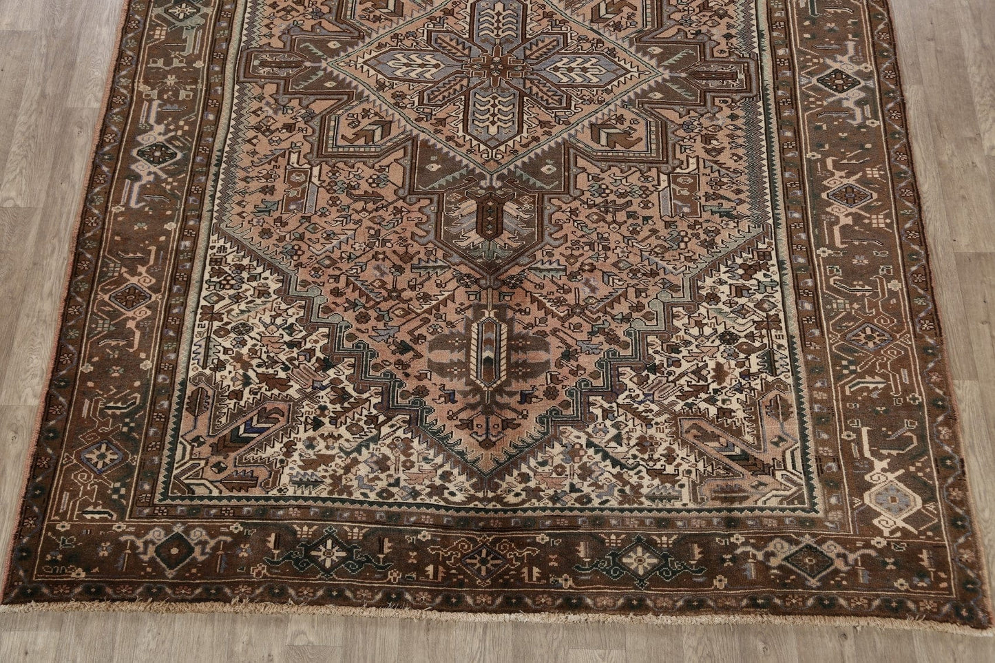 Geometric Heriz Persian Area Rug 8x11