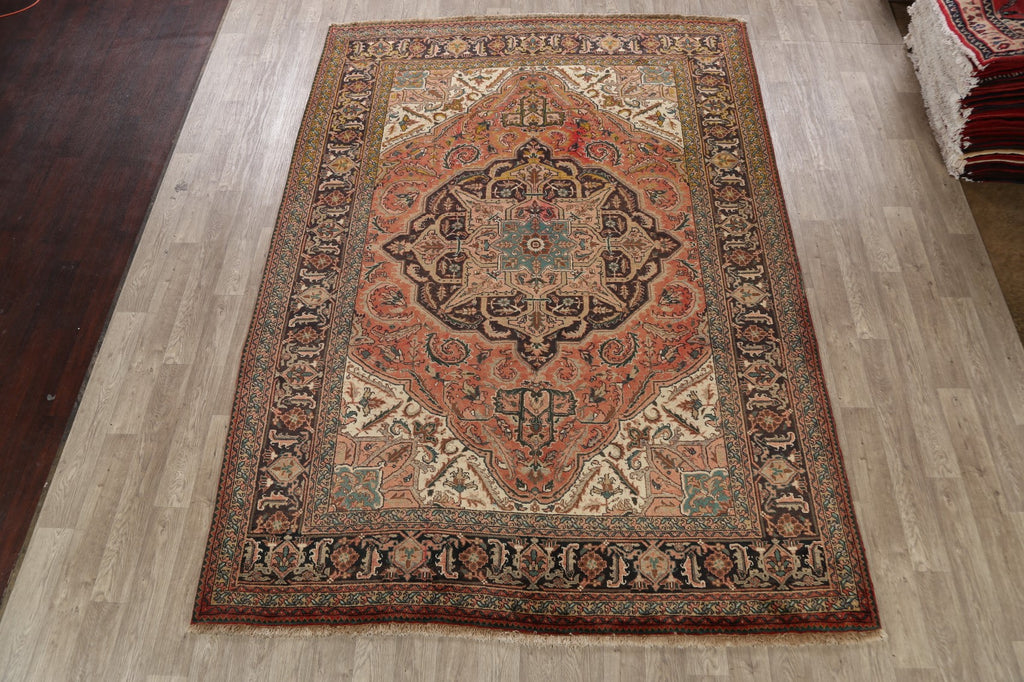 Geometric Heriz Persian Area Rug 8x11