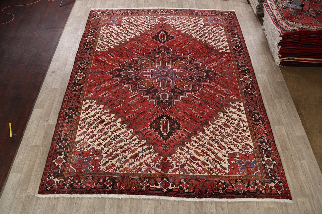 Geometric Heriz Persian Area Rug 10x13