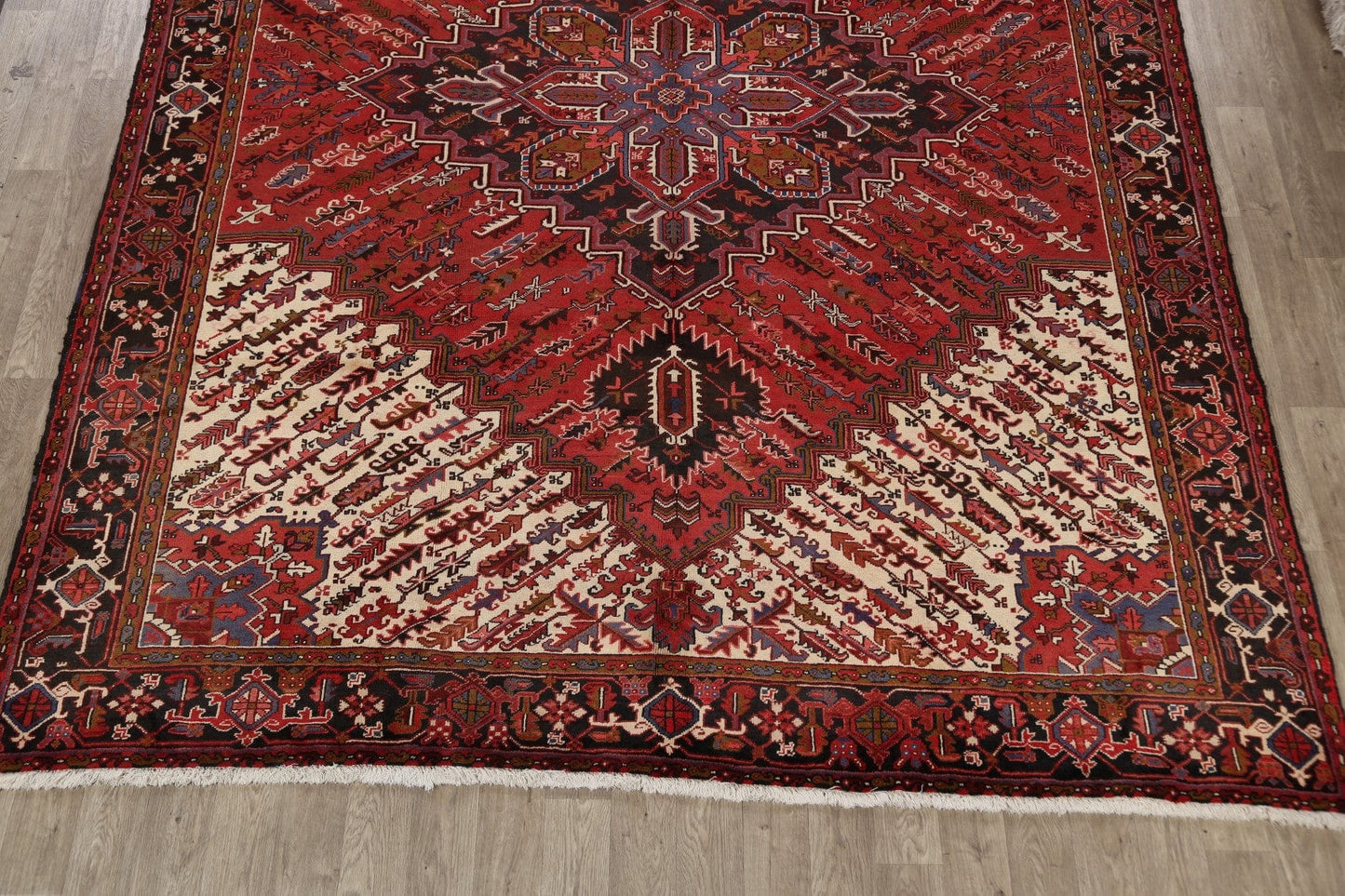 Geometric Heriz Persian Area Rug 10x13