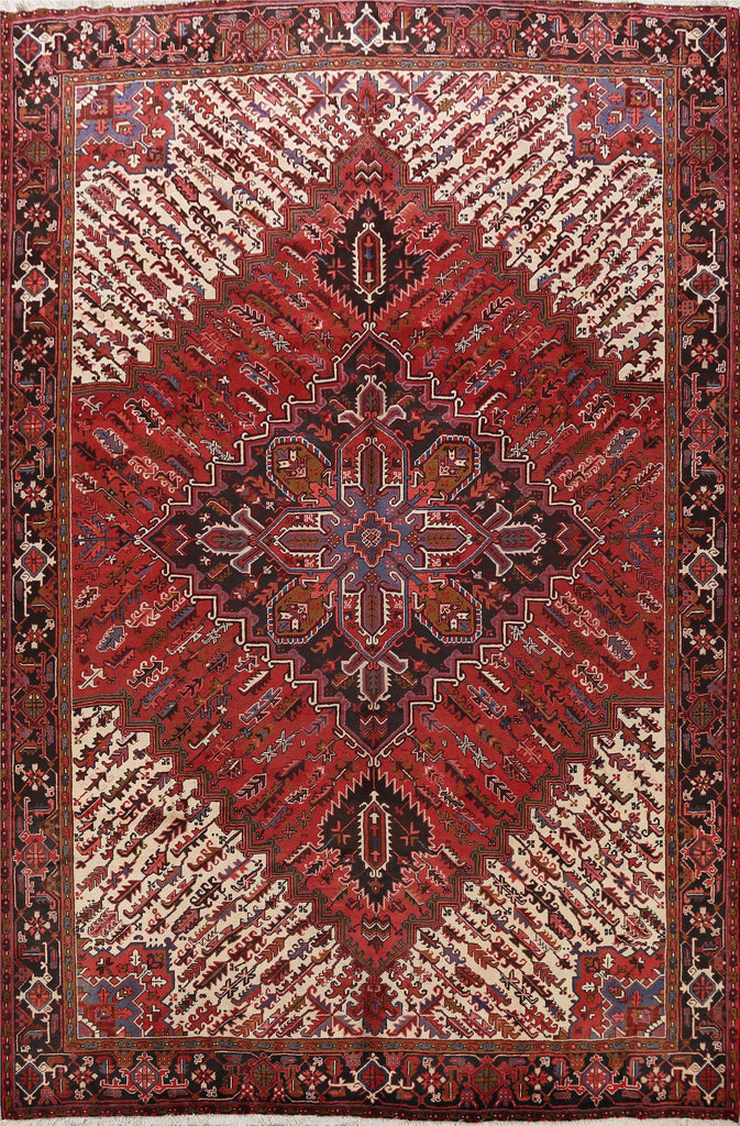 Geometric Heriz Persian Area Rug 10x13