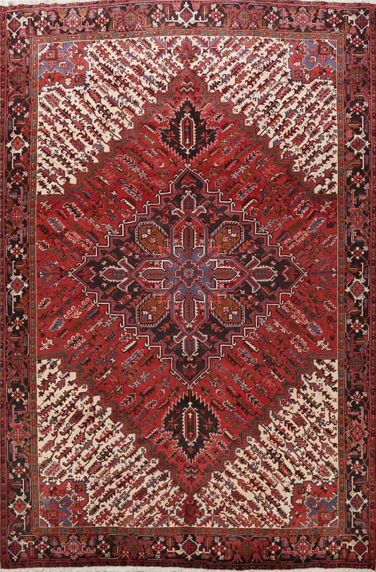 Geometric Heriz Persian Area Rug 10x13