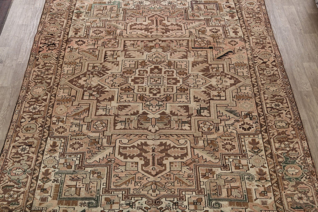 Antique Geometric Heriz Persian Area Rug 10x12