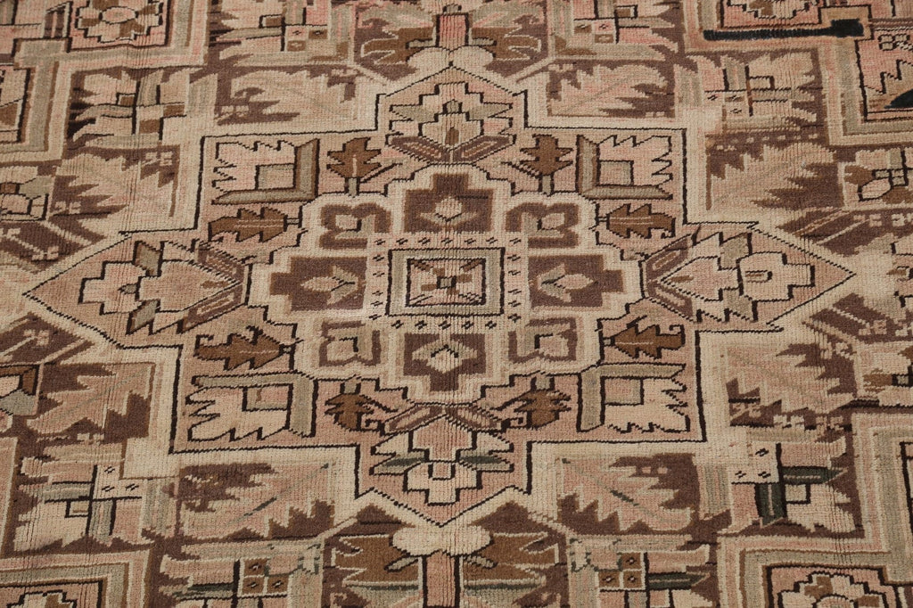 Antique Geometric Heriz Persian Area Rug 10x12