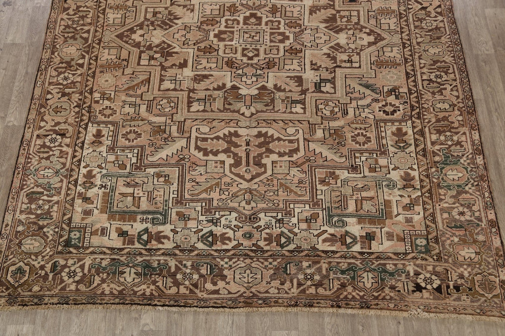 Antique Geometric Heriz Persian Area Rug 10x12