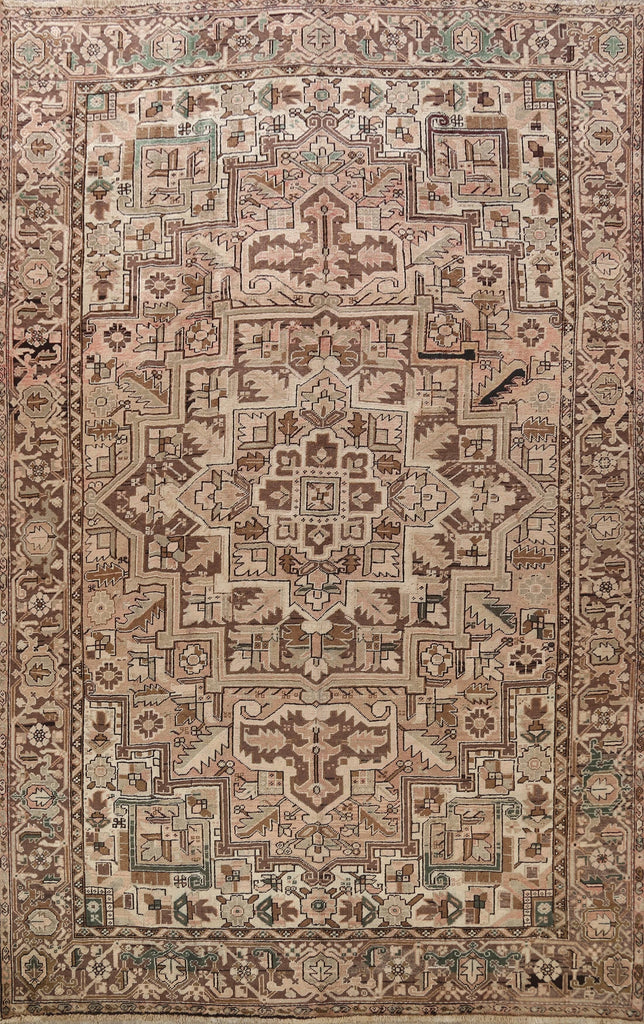 Antique Geometric Heriz Persian Area Rug 10x12