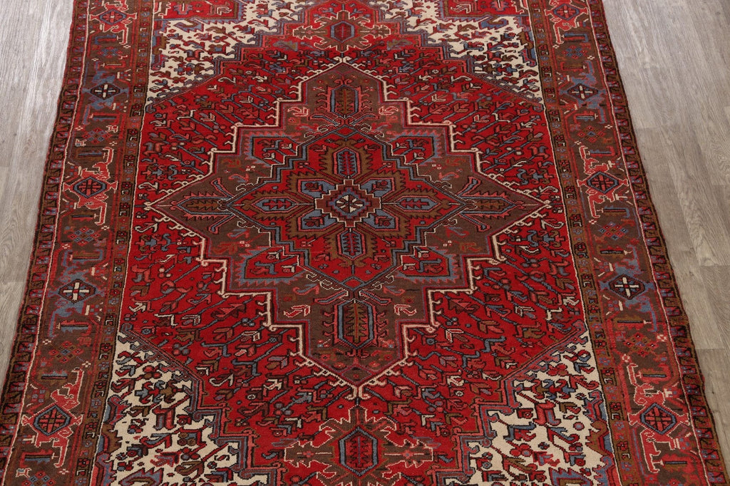 Geometric Heriz Persian Area Rug 8x11