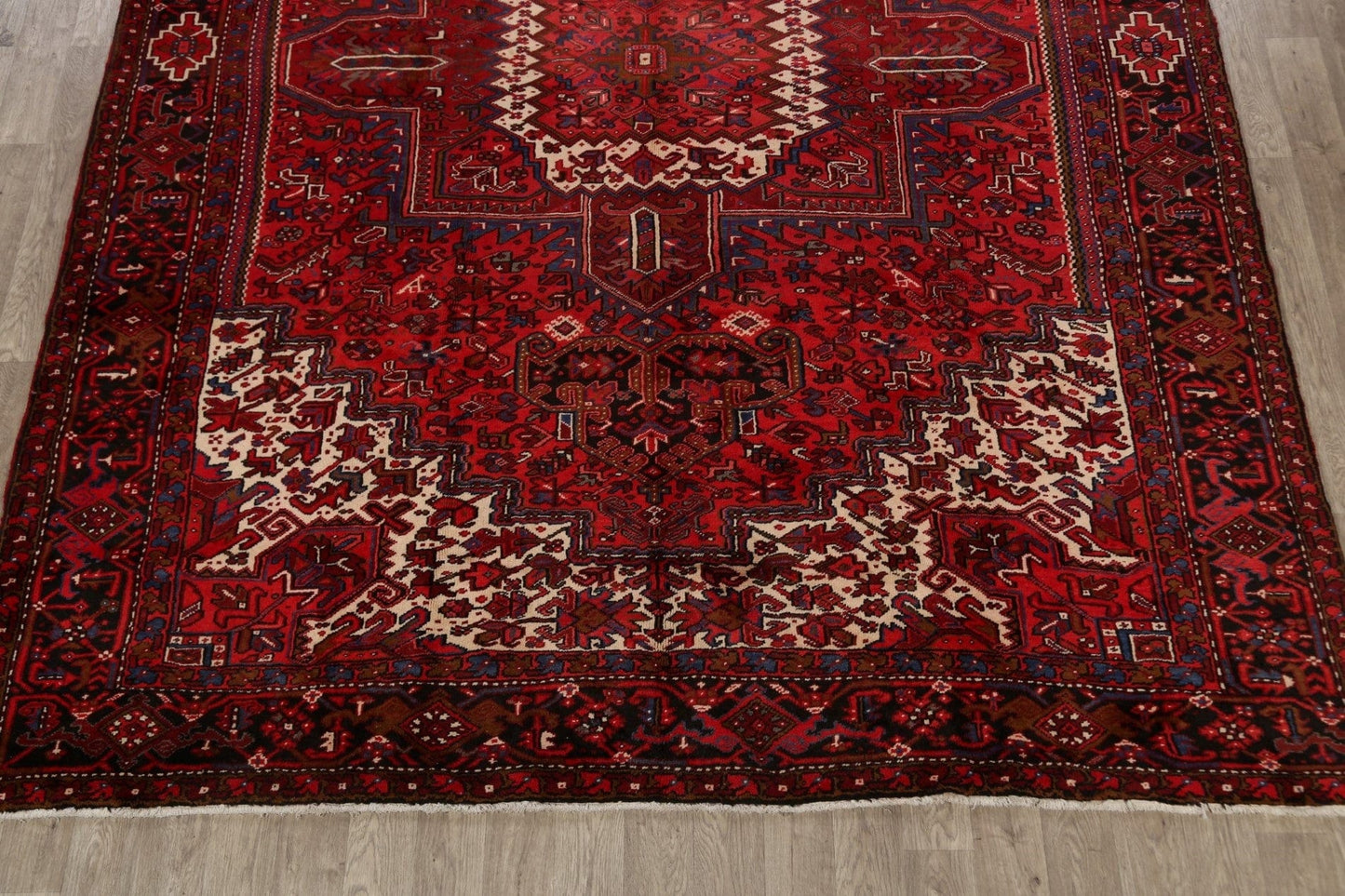 Geometric Heriz Persian Area Rug 10x13