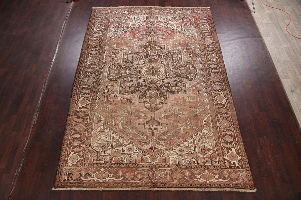 Geometric Heriz Persian Area Rug 8x12