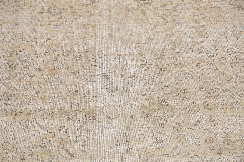 Floral Distressed Kerman Persian Area Rug 6x9